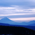 霧が峰　冬景　夜明け前