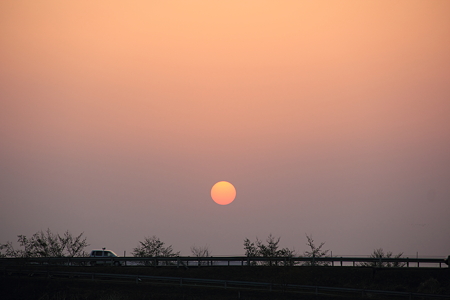 夕日