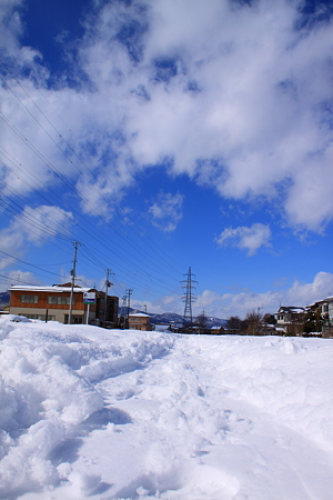 雪の生活道