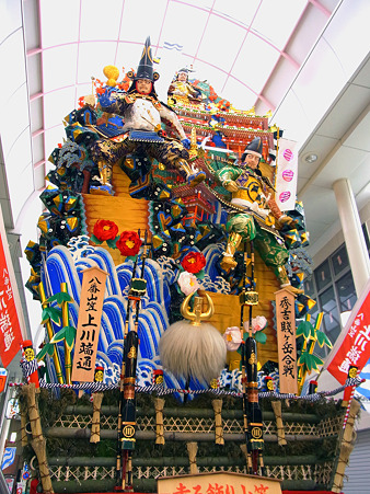 博多祇園山笠 2011 走る飾り山 上川端通 秀吉賤ケ岳合戦(ひでよししずがだけのかっせん)1