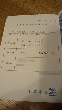 子供手当