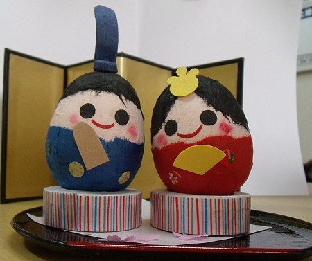 ひな人形つくり作品