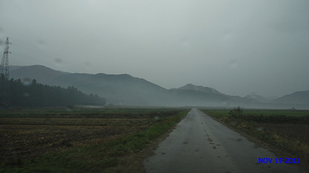 雨だった…